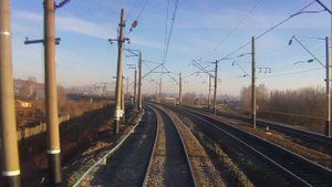 Станция Свияжск вид из последнего вагона