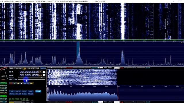 Слушаем радиолюбителей в День радиолюбителя ;) 80м, SSB, радиосвязь