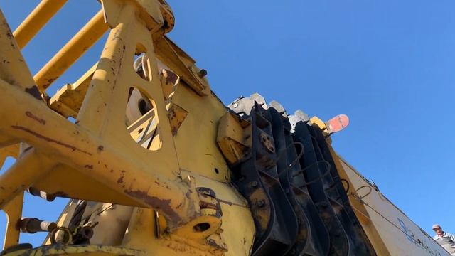 Работа с гуськом , красим Стеллу на автокране XCMG 65 тонн смотреть онлайн