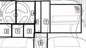 Ford Scorpio 1990 11 1992 10 Diagnostic Obd Port Connector Socket Location Obd2 Dlc Data Link 559