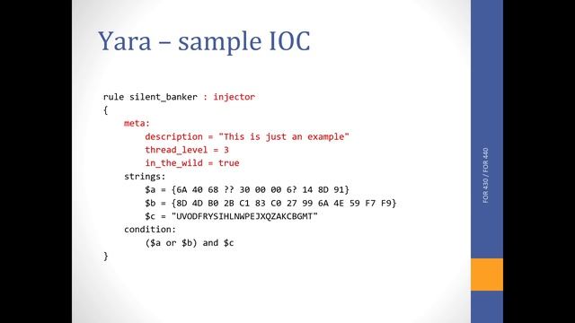 IOCs and Yara - Part 1