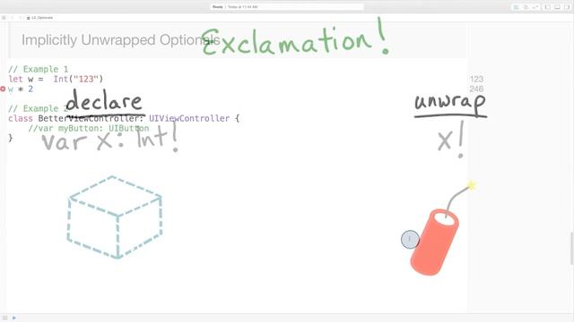 Implicitly Unwrapped Optionals смотреть онлайн