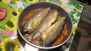 Скумбрия фаршированная овощным перцем - очень вкусно!!!!!!!