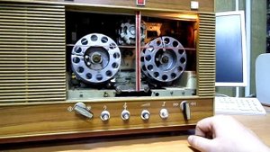 Магнитофон Садко-501 демонстрация работы