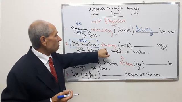 5-Present simple (Exercise تمارين) смотреть онлайн