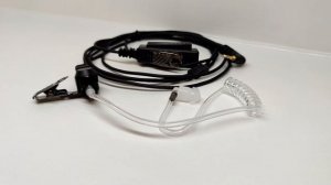 Гарнитура ларингофон для рации Motorola. Модель "АЛЬФА-М-1". Наушники для радиостанции. ARHIS PRO.