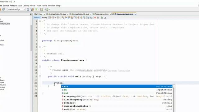 First Java Program | Java Hello World program | How to Compile & Run Java Program|java netbeans all