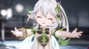 Genshin Impact / Геншин Импакт / Nahida, Klee, Qiqi / Jump up