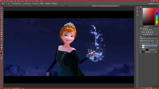 [Photoshop Edit] WHAT IF ANNA LET IT GO LIKE ELSA смотреть онлайн