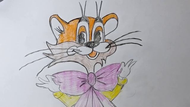 Рисуем кота Леопольда. Мультяшные рисунки. Videos for kids. смотреть онлайн