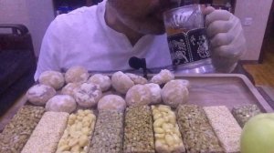 ASMR | MUKBANG Gingerbread with jam and Kozinak