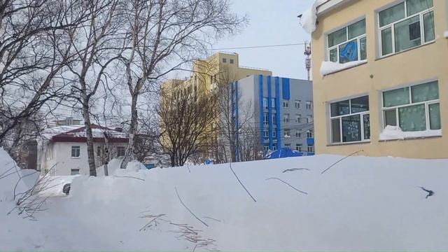 Метель ушла. Сахалин чистится. Новый аэровокзал. смотреть онлайн