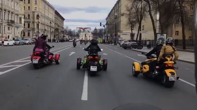 Открытие мотосезона в Питере 6 мая 2017 #Мото #Питер смотреть онлайн