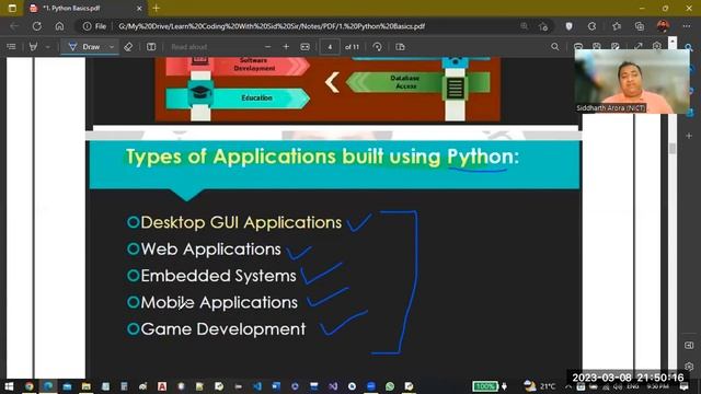 #1 Python Basics - Python Course for Beginners | Learn Coding With Sid Sir