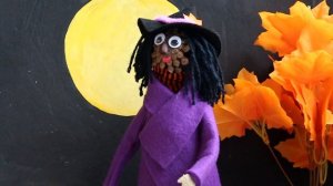 простая поделка ведьма/ DIY WITCH FOR HALLOWEEN