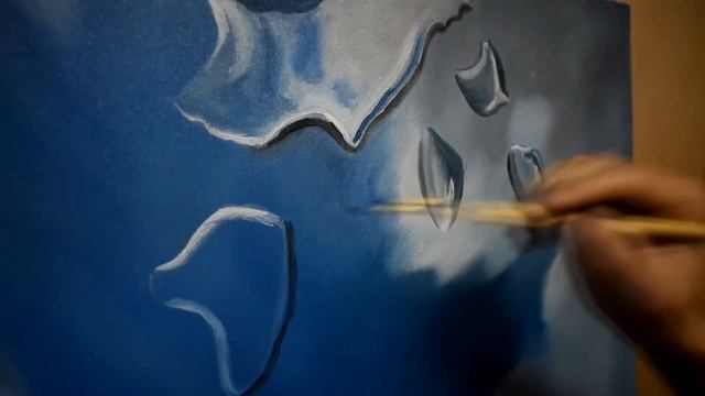 Видео уроки живописи маслом, Виктор Арефьев мастер класс по живописи маслом «Капли» видео смотреть онлайн