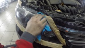 Полировка фар с ABRO