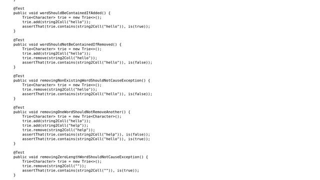 Code Review: Generic trie implementation in Java смотреть онлайн
