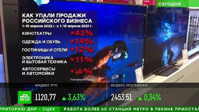 Стало известно, какие российские компании потеряли до 43% выручки