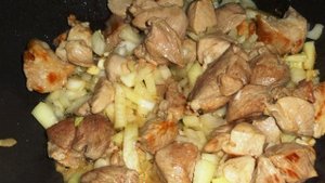 Свинина с овощами