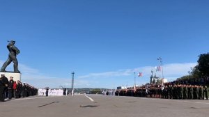 Видео парада кораблей за 30 секунд Североморск на День Военно-морского флота