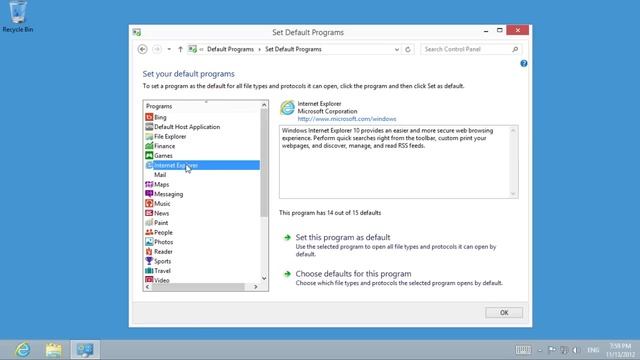 How to set default programs in Windows 8 смотреть онлайн