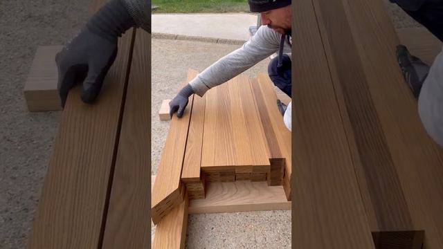 Уличная мебель из дерева. Столярная мастерская