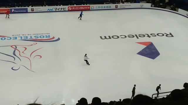 Гран-при Ростелеком кап 2018. Разминка Юдзуру Ханю смотреть онлайн