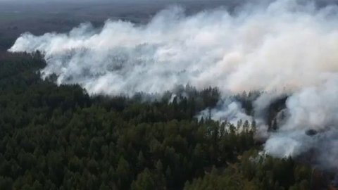На Урале загорелся лес в районе Верхней Салды