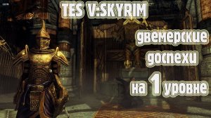 Skyrim ДВЕМЕРСКИЕ ДОСПЕХИ НА 1 УРОВНЕ