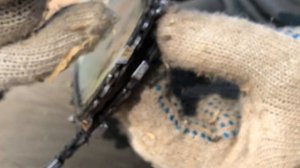 Продольное пиление бревна Акации Бензопилой Daewoo Power DACS 5820 XT. Цепь для продольного Пиления