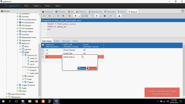PostgreSQL pgAdmin 4 - Foreign Key 2 смотреть онлайн