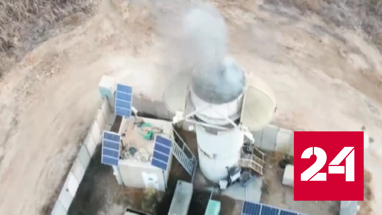 Палестинский дрон взорвал автоматическую установку израильтян - Россия 24