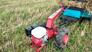 ✅ Возим салому мотоблоком мтз беларус 09H