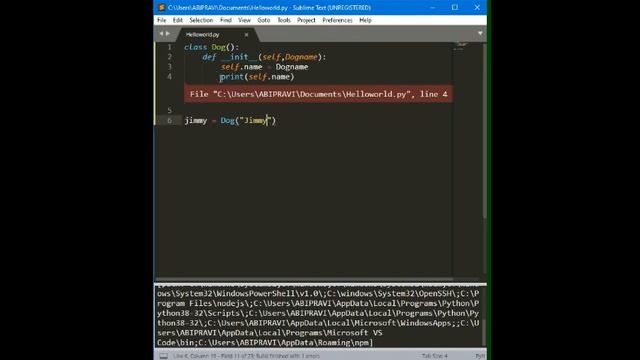 Python Class Creating Instance of the class and Objects In class| Python Course Part 15