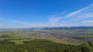 Хакасия (с.Таштып) с высоты птичьего полёта