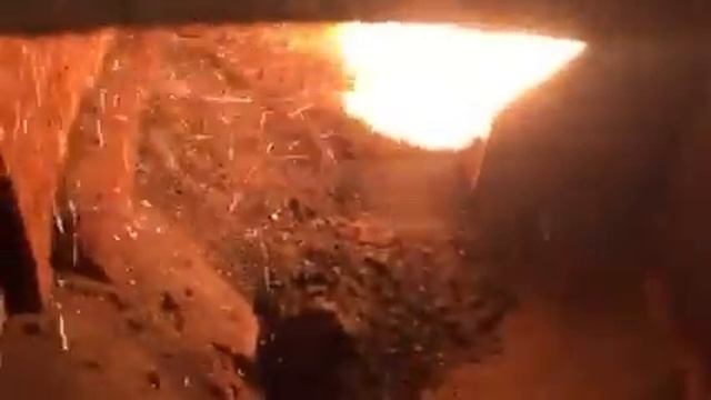 Пеллетная горелка Терминатор - работа на торфяной пеллете1 смотреть онлайн