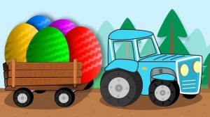 Открываем Яйца Сюрпризы с игрушками, а поможет нам в этом Машинка - Unboxing Chocolate Eggs