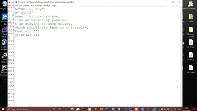 String in python in tamil | string data type in built function in python in tamil p-8| Quick Throug