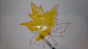 Рисуем кленовый лист! Учимся рисовать осенний кленовый лист поэтапно. Learn how to draw maple leaf.