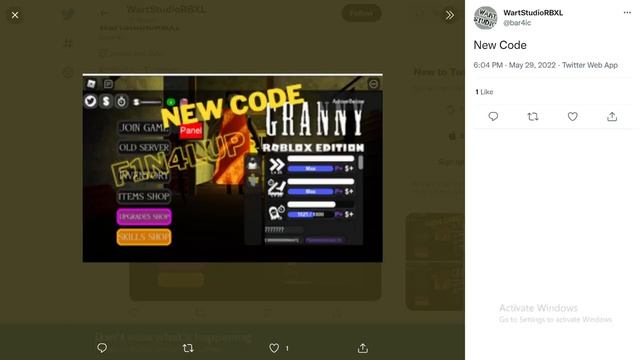 New Code - Roblox | Granny Roblox Retro смотреть онлайн