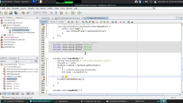 Java Tutorial For Begginers  How to execute MySQL command from the java project  For begginers
