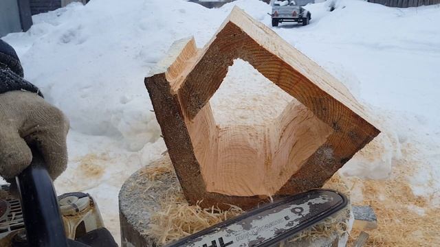 Кормушка для птиц из пня смотреть онлайн