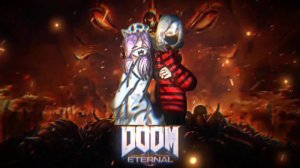Кошка Лана и Йоши - DOOM ETERNAL RAP(Совместный ai cover) читайте описание.