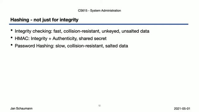 CS615 System Administration, Week 11, Segment 4 - System Security IV: Crypto means Cryptography смотреть онлайн
