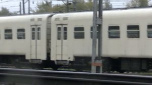 Электропоезда ЭМ2И-013, ЭМ4-013, ЭМ4-014 в депо Пушкино.