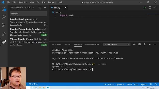 Setting Up VSCode To Use As IDE With Blender In Windows - Blender Python Scripting
