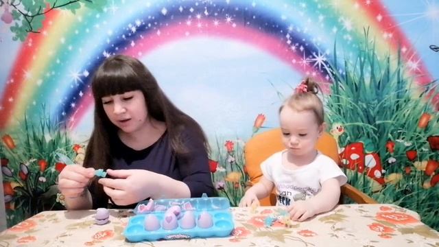 Алиса с мамой распаковка Hatchimals  Хетчималс маленькие яйца  Обзор и распаковка яйца Hatchimals