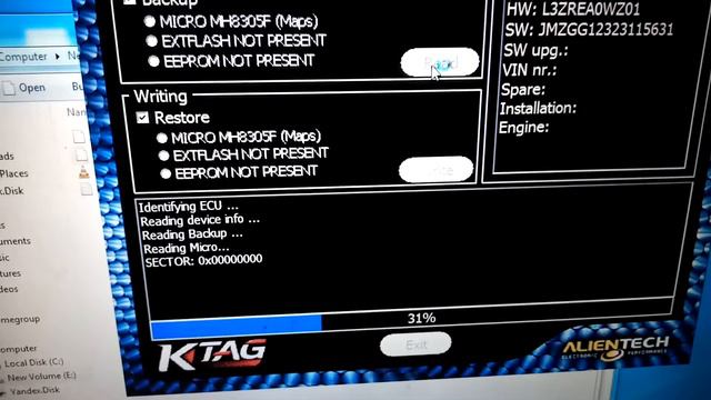 mazda e327 ecu READ KTAG clone