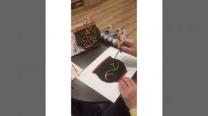 Рисование Хохломская роспись Для детей 5-6 лет